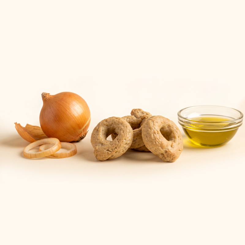 Dorellini Italian Tarallini – Golden Onion | 36 Snack Bags