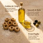Dorellini Italian Tarallini – Extra Virgin Olive Oil | 36 Snack Bags